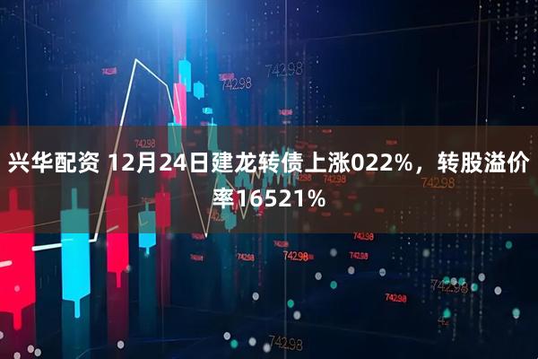兴华配资 12月24日建龙转债上涨022%，转股溢价率16521%